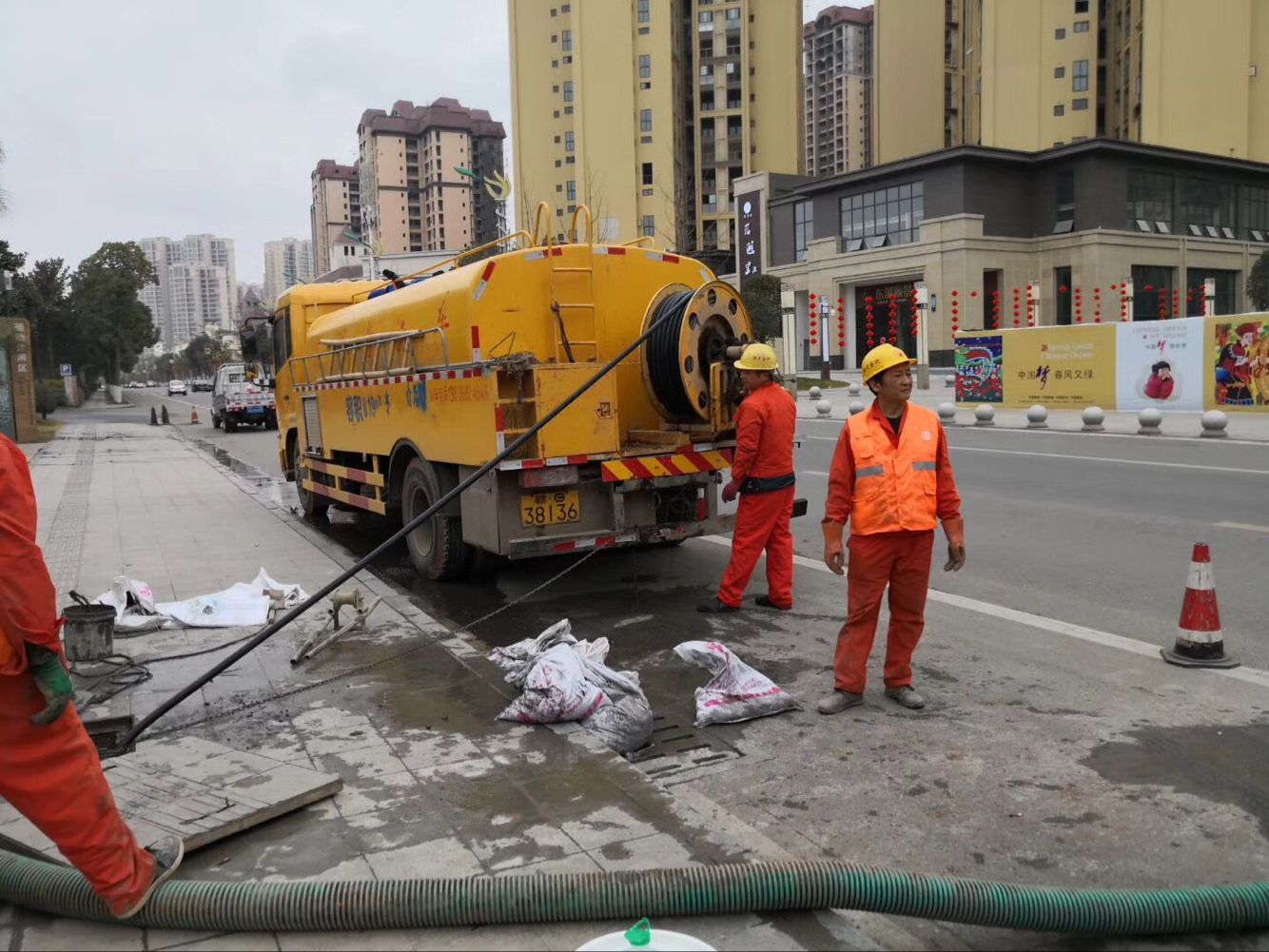 浦江排污管道清淤-管道清洗